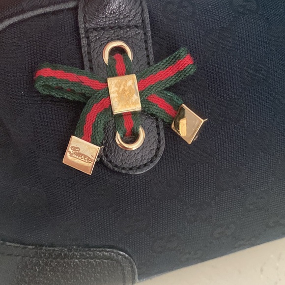 🖤 GUCCI Princey Boston satchel in black GG canvas! - Picture 2 of 13